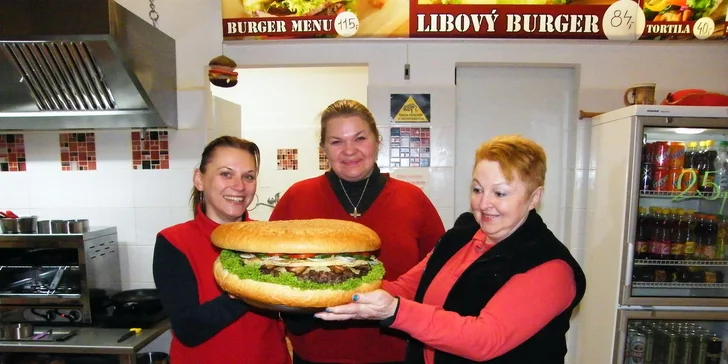 6kilový Libový párty burger až pro 20 kamarádů