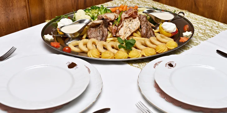 Rudolfovo fresh plato pro dva jedlíky v Golemově restaurantu