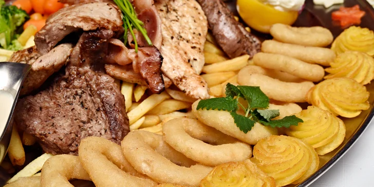 Rudolfovo fresh plato pro dva jedlíky v Golemově restaurantu