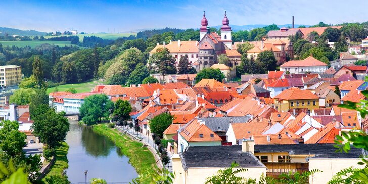 Romantika v srdci Třebíče, města UNESCO: Skvělé jídlo i neomezený bazén