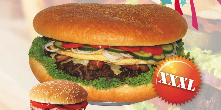 6kilový Libový párty burger až pro 20 kamarádů