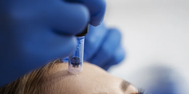 Pri microneedlingu sa využíva špeciálny prístroj Dermapen 