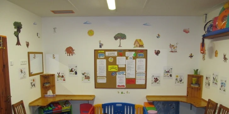 Aklimatizační místnost - tady se vaše ratolesti mohou vyřádit.