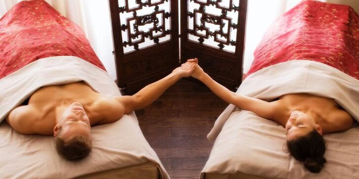 Párová relaxační masáž včetně sektu - 90 nebo 120 minut