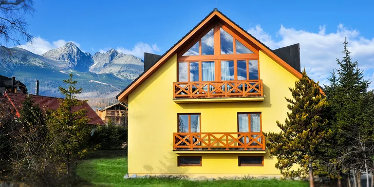 Apartmány jen 1 km od lanovky na Skalnaté pleso či Lomnický štít