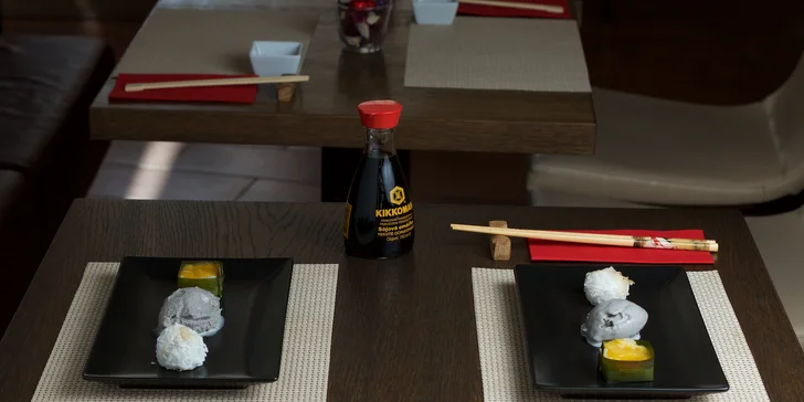 Japonské menu pro 2 degustátory - 5chodové menu a variace dezertů