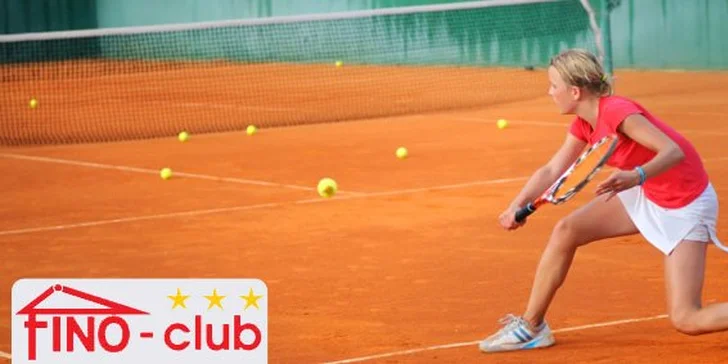 70 Kč za hodinový pronájem tenisového nebo squashového kurtu (30 min.). Zábava a relaxace ve Fino clubu s 50% slevou!