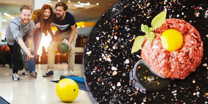 500 g tataráku, topinky a 110 minut bowlingu až pro 8 hráčů