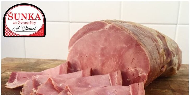 Tradiční pražská šunka od mistra uzenáře s 95 % vepřového masa: 1, 2 nebo 3 kg