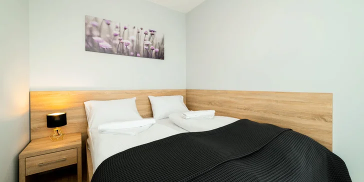 Ubytovaní budete v krásném apartmánu, ve kterém se pohodlně vyspí 4 dospělé osoby. 