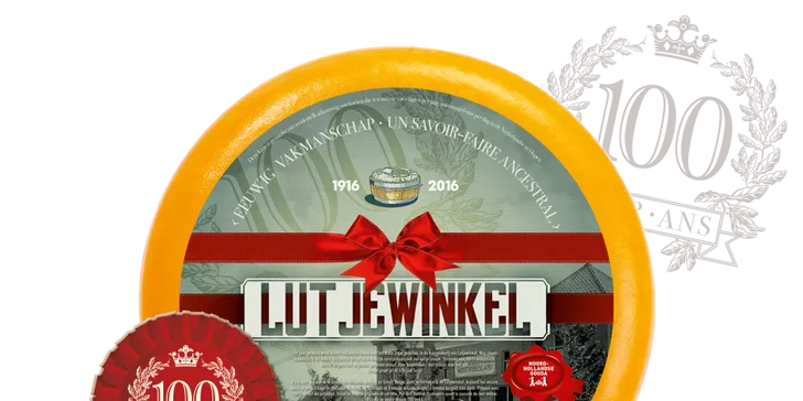 300gramové holandské sýry: jubilejní gouda nebo jemný sýr Belsagio