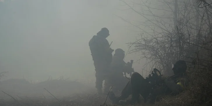 2 hodiny paintballu na vojenské základně Benešov u Prahy