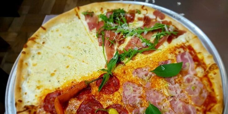 Zajděte do italské restaurace: dvě pizzy dle vašeho výběru z 12 druhů