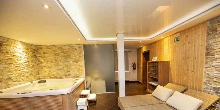 Do místního wellness centra budete mít neomezený vstup. Hurá! 