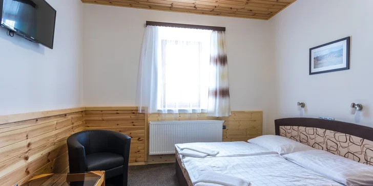 Děti do 2,99 let mají pobyt s rodiči na lůžku zdarma. 