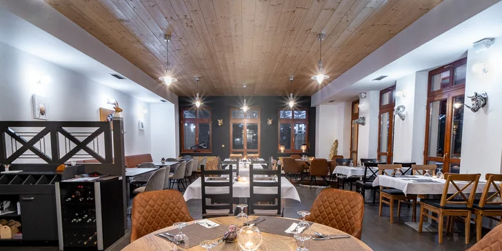 V restauraci se podává typická slovenská kuchyně. 