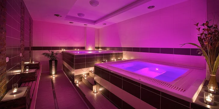 V balíčku máte neomezený vstup do luxusního wellness centra. 