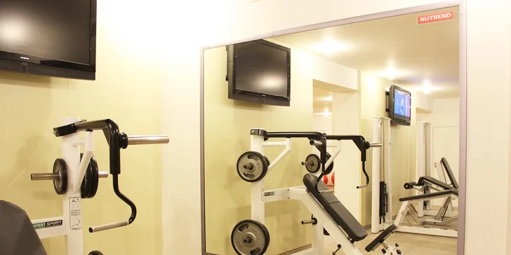 Neomezeně budete mít k dispozici také fitness centrum. 