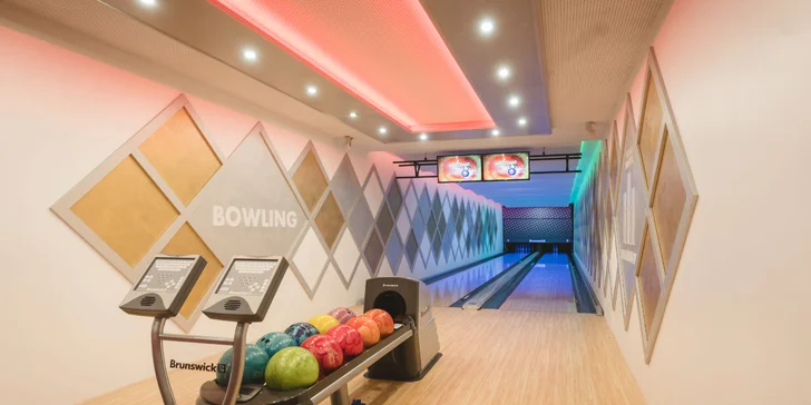 V rámci balíčku máte 50% slevu na bowling přímo v hotelu.