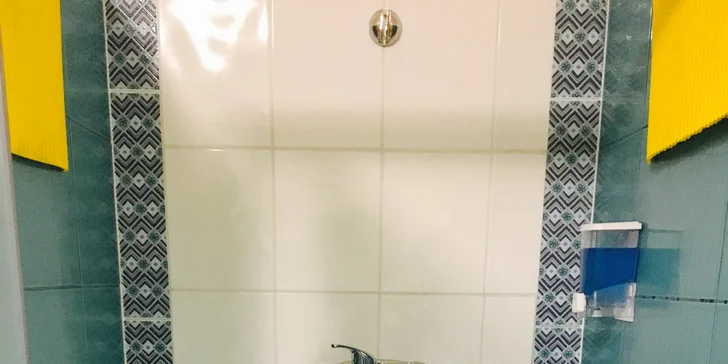 Na závěr se opláchnete ve sprše.
