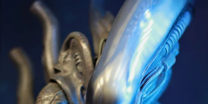 V muzeu naleznete i téměř kompletní sbírku Alien, Predátor.