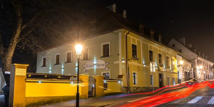 Pobyt v penzionu Kachelman s privátním wellness v historickém centru Banské Štiavnice