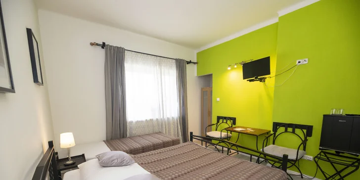 K dispozici budete mít TV, Wi-Fi a minibar. 