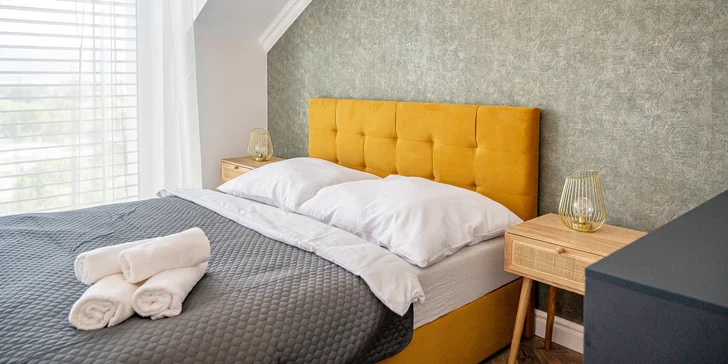Do apartmánu se vejde až 5 osob. 