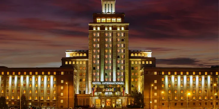 Legendární Grand Hotel International v Praze: pobyt se snídaní, poskvělá dostupnost do centra
