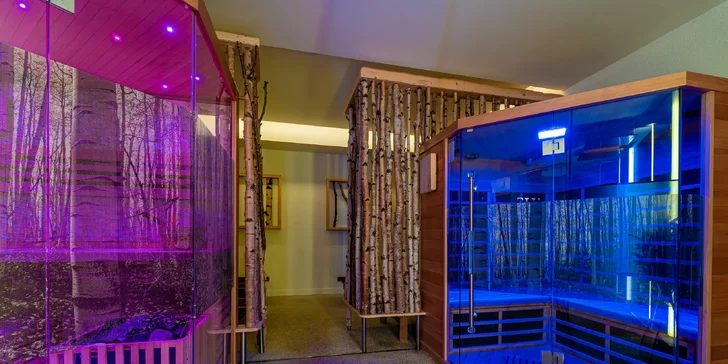 Súčasťou wellnessu je aj fínska sauna a infra sauna