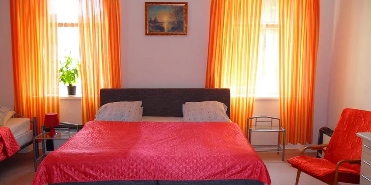 Ubytujete se v hezky zařízených apartmánech.