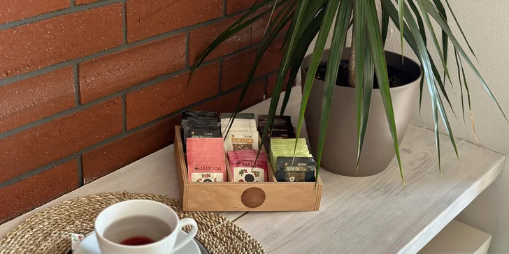 Po masáži vás čeká ještě relax u šálku teplého čaje.