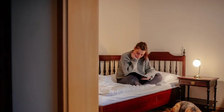 Za 200 Kč/noc je možné ubytování se psem. 