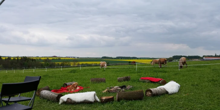 Po túře si můžete zdržet a udělat ohýnek u  nás na farmě