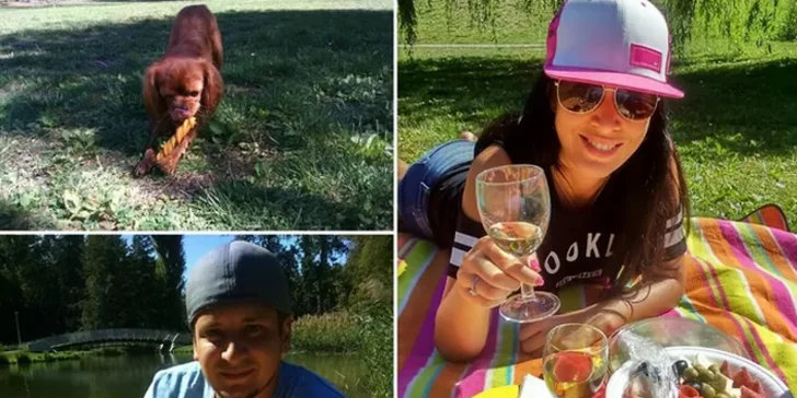 Piknik: sandwiche, saláty, grilovaný kuřecí gyros, víno i domácí limonády