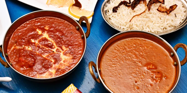 Indické a kašmírské speciality pro dvě osoby: 3chodové menu s nápojem