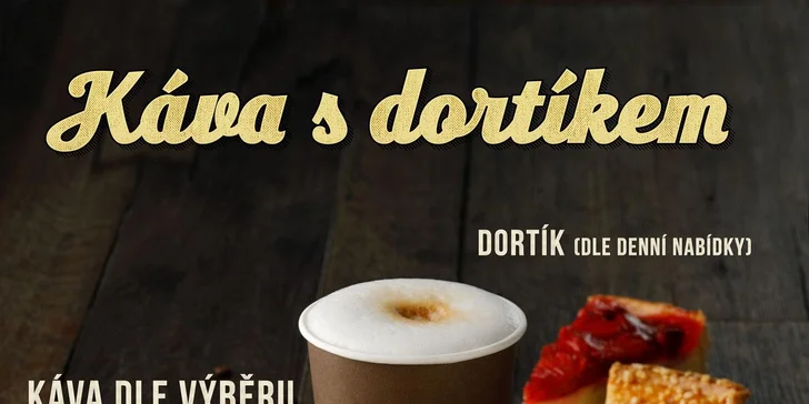Stavte se v Yobaru pro svačinku: dort z denní nabídky a k němu kafe nebo čaj