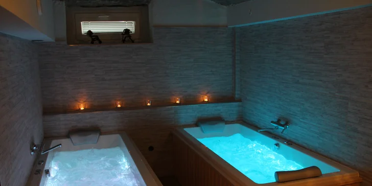 Pohoda pro oba: Privátní partnerský wellness s vířivkou a saunou či pivní lázeň