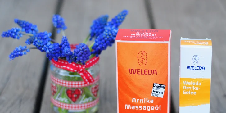 Půlhodinová masáž chodidel s arnikou vč. koupele a peelingu
