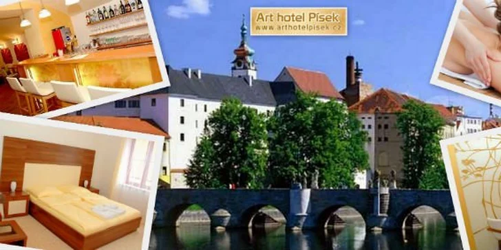2390 Kč za tři dny pro DVA v krásném hotelu Art v Písku! Snídaně a večeře, relaxační havajská masáž, návštěva krokodýlí farmy i nejstarší most v Česku se slevou 54 %.