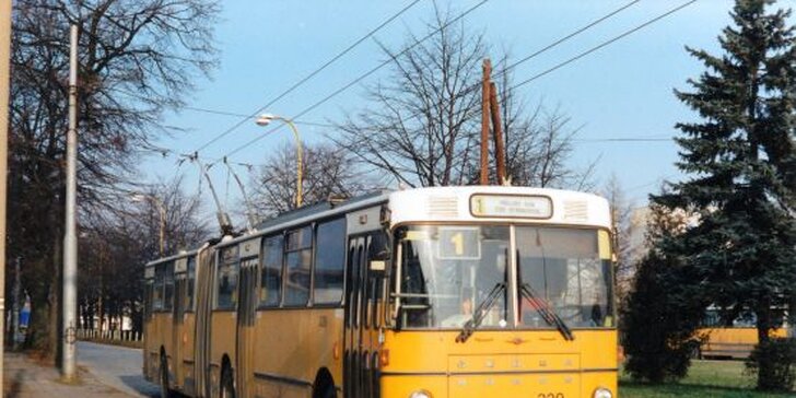 Tříhodinová projížďka historickým trolejbusem Škoda Sanos 329