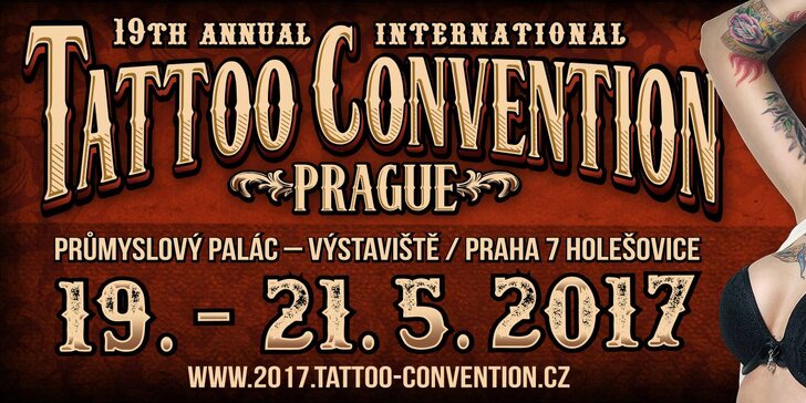 Vstupenka na mezinárodní tatérský festival Tattoo Convention 2017