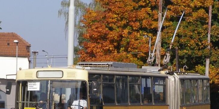 Tříhodinová projížďka historickým trolejbusem Škoda Sanos 329
