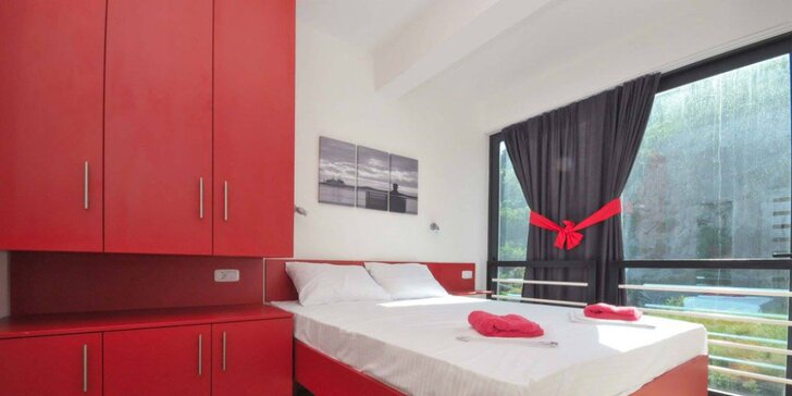 Dovolená pro 4 osoby v novém luxusním apartmánu v letovisku Čanj v Černé Hoře