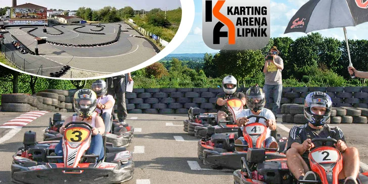 Jízda na nadupaných motokárách pro 2 osoby