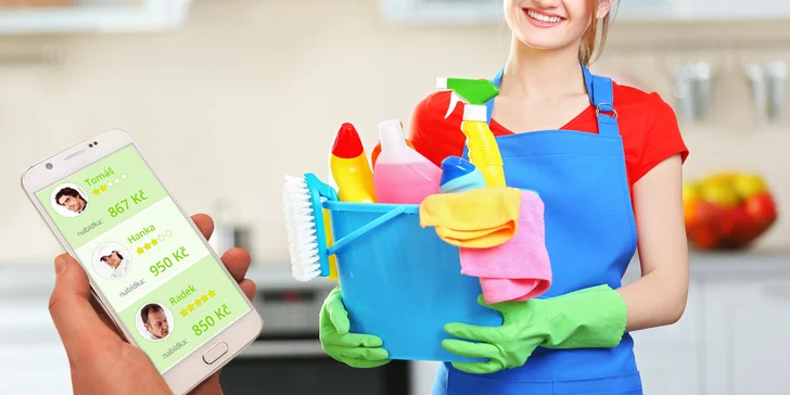 Super Soused: otevřený voucher na úklid a domácí práce v hodnotě 300 Kč