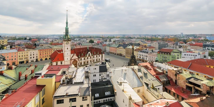 Pobyt v Olomouci pro 2 dospělé a dítě do 6 let vč. vstupů do vybraných památek