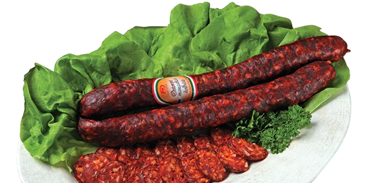Delikatesy na váš stůl: 500 g klobás z mangalice nebo 380 g baby goudy