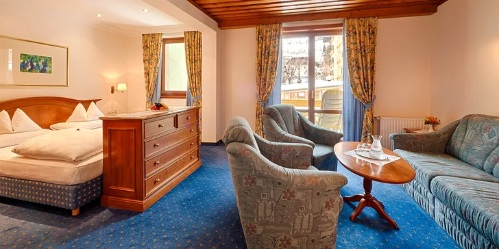 Ubytujete se ve dvoulůžkovém pokoji, apartmá nebo v Junior Suite. 