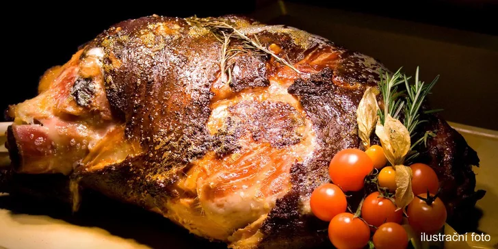 Obří 8 nebo 15kilová pečená uzená kýta pro partu
